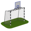 Ворота для минифутбола + стойка для баскетбола ARMS080.1 S-Dostavka - магазин СпортДоставка. Спортивные товары интернет магазин в Калининграде 