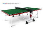 Теннисный стол для помещения Compact Expert Indoor green proven quality 6042-21 s-dostavka - магазин СпортДоставка. Спортивные товары интернет магазин в Калининграде 