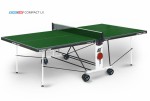 Теннисный стол для помещения Compact LX green усовершенствованная модель стола 6042-3 s-dostavka - магазин СпортДоставка. Спортивные товары интернет магазин в Калининграде 