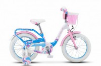 Детский велосипед Stels Pilot-190 16" V030 Белый розовый голубой 2022 - магазин СпортДоставка. Спортивные товары интернет магазин в Калининграде 