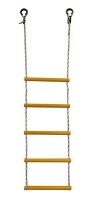 Детская веревочная лестница для ДСК  5 перекладин желтая ЛВ5-2В - магазин СпортДоставка. Спортивные товары интернет магазин в Калининграде 